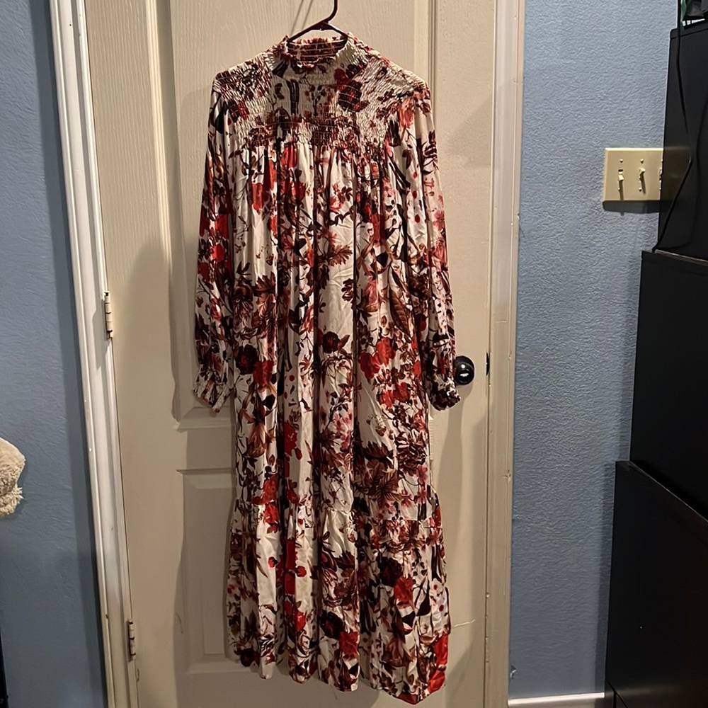 Fall colors prairie maxi dress